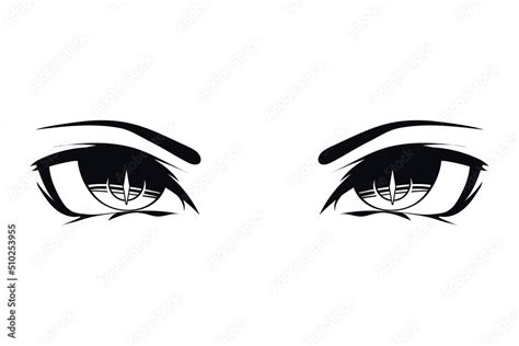 anime female eyes Stock Vector | Adobe Stock