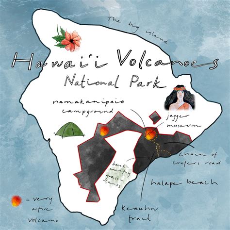 Map Of Hawaii Volcanoes National Park