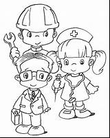 Career Coloring Sheets For Kids Pages sketch template
