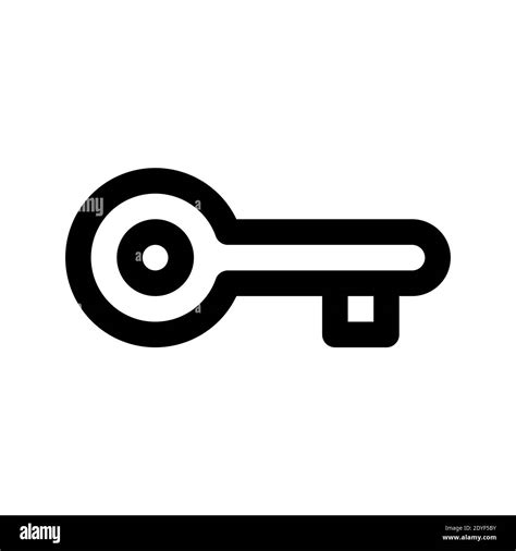 key icon vector. password symbol. suitable for user interface element isolated on white ...