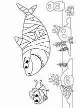 Kids N Funcom  Coloring Page Baby Shark halloween sketch template