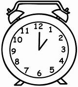 ALARM CLOCK COLORING PAGES sketch template