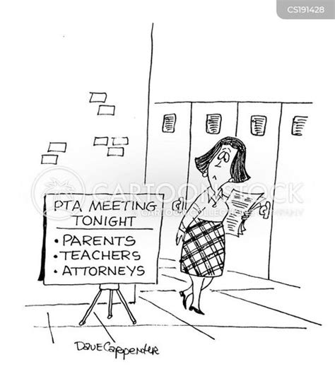 School Pta Meetings Cartoons and Comics - funny pictures from CartoonStock