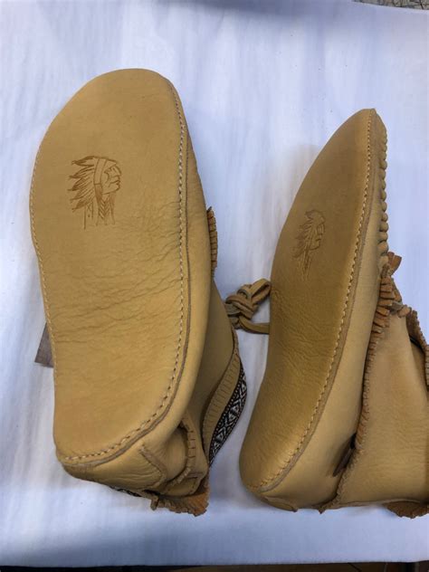 Mens Apache Moose Hide Moccasin – Whetung Ojibwa Centre