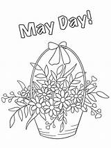 May Day coloring Page  Free Printable sketch template
