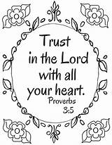 The Prudent Pantry Trust In The Lord With All Your Heart A Coloring  sketch template