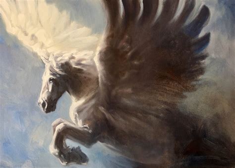 Pegasus by Kindrie Grove | Pegasus art, Horse oil painting, Art painting oil