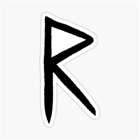 "Raidho Rune" Sticker for Sale by LysaKarell | Redbubble