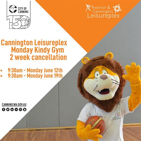 Our Monday 9:30am Kindy... - City of Canning Leisureplexes | Facebook