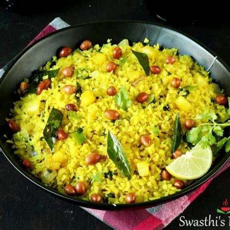 Poha Recipe | Spiced Flattened Rice - Swasthi's Recipes