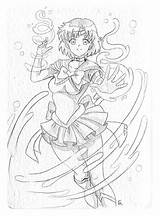 sailor mercury coloring Pages sketch template