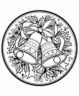 Christmas bells coloring Pages To Download And Print For Free sketch template