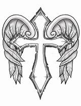 Online coloring Pages Coloring Page Cross With Wings Coloring  sketch template