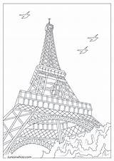 Eiffel Tower Coloring Pages For Kids 12 Printable PDFs sketch template