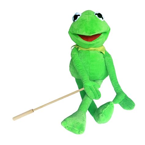 with Detachable Control Wooden Rod Kermit Frog Puppet, The Puppet Movie ...