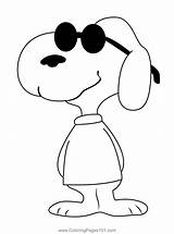 Nice Snoopy Coloring Page For Kids  Free Printable sketch template