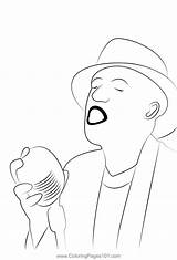 Singer 6 Coloring Page For Kids  Free Singers Printable Pages sketch template