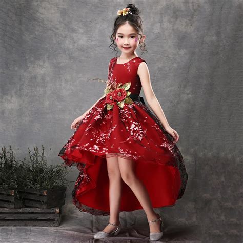 Top Qualily Girl Christmas Dress Princess Dress For Flower beautiful princess Dress Trumpet ...