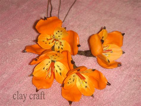 clay flowers and figurines: AIR DRY CLAY FLOWERS