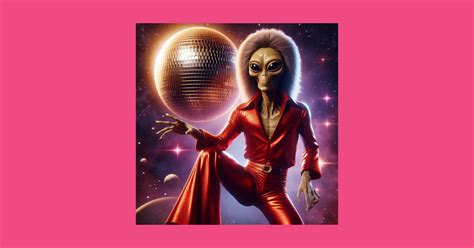 retro 70's alien in leisure suit disco dancing - Alien Dancing At Disco ...