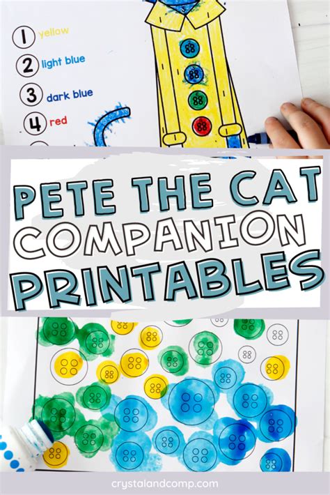 Pete The Cat Buttons Printables