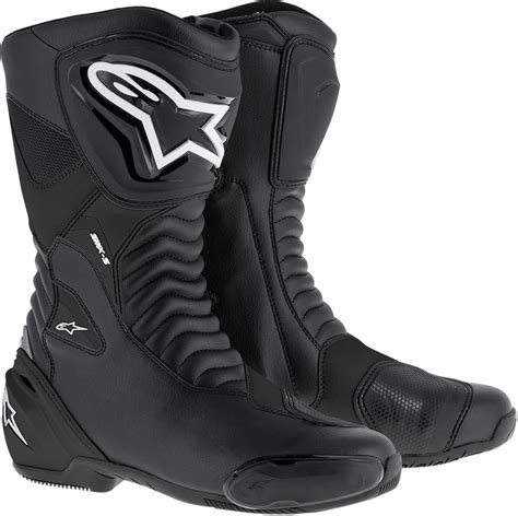 Alpinestars SMX-S Leather Motorcycle Riding Boots (Black) EU 45 | eBay