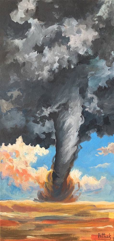 Tornado Painting by Katerina Pathak | Saatchi Art