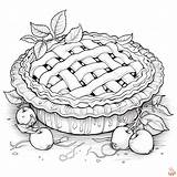 Printable Pie Coloring Pages Free Forv Kids And Adults sketch template