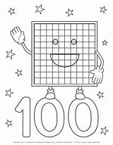 Number 100 Coloring Page Pages sketch template