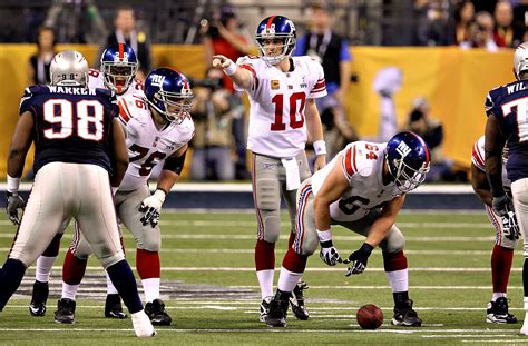 Eli Manning - Super Bowl XLVI (30/40, 296 yards, 1 TD) - Mike & Mike's ...