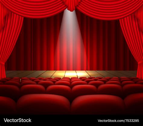 Theater stage background Royalty Free Vector Image