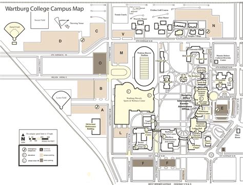 Wartburg College Campus Map • Mapsof.net