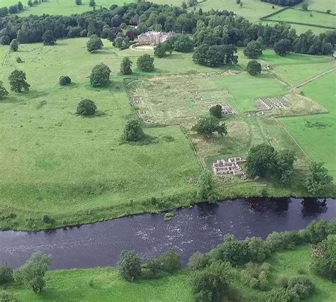 Aerial view of Chesters Roman Fort The Last Remnant, Cavalryman, Roman Britain, Northern Spain ...