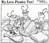 Picnic Ants Coloring Pages  High Quality sketch template