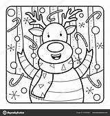 Christmas Coloring Page Kids Download Cute Adorable  sketch template