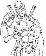 Marvels Character Deadpool coloring page  Download Print Or Color sketch template