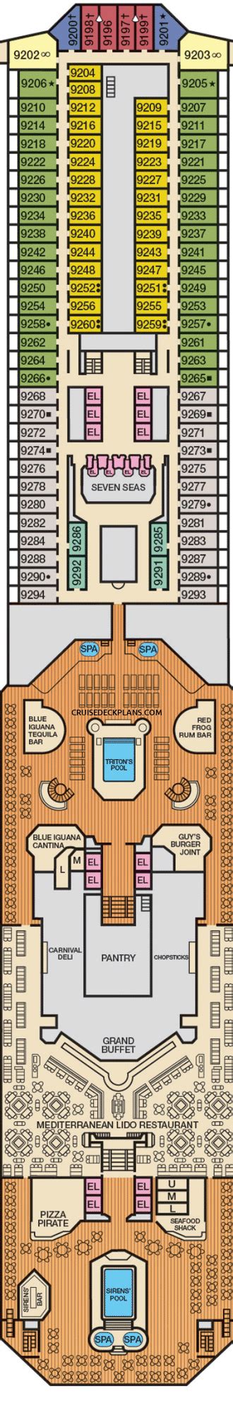 Carnival Victory Deck Plans, Diagrams, Pictures, Video