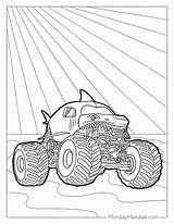 Monster Jam Coloring Pages Free Printable sketch template