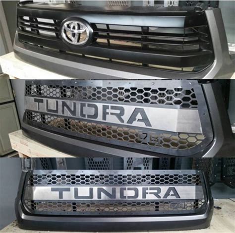 DBCUSTOMZ Tundra 2016+ Grille Insert with Color-matched letters | Tundra grille, Tundra trd ...