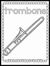 Trombone Coloring Page FREE PRINTABLE Download  The Art Kit sketch template