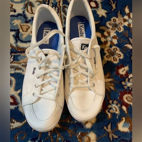 Keds | Shoes | Keds White Leather Sneakers | Poshmark