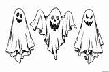 Ghost Spooky Coloring Page » Turkau sketch template