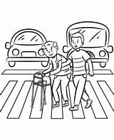 Old man coloring Sheet Good Deed sketch template