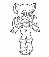 Rouge The Bat Coloring Pages Printable sketch template