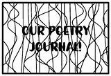 OUR POETRY JOURNAL Poetry Month Activity Coloring Pages sketch template