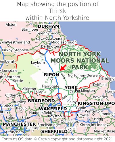 Where is Thirsk? Thirsk on a map