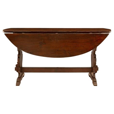 Country French 18th Century Solid Walnut Table For Sale at 1stDibs