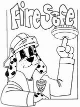 Fire Safety Coloring Book Printable sketch template