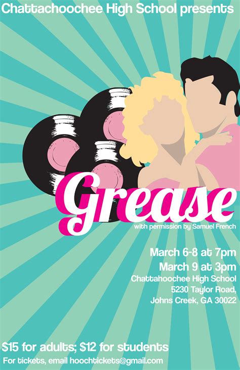 Grease Broadway Poster