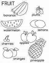 Free Printable Fruit Coloring Pages For Kids  Worksheets sketch template